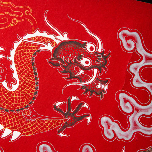 清代宫廷手绘龙纹御用宫绢 商品图7