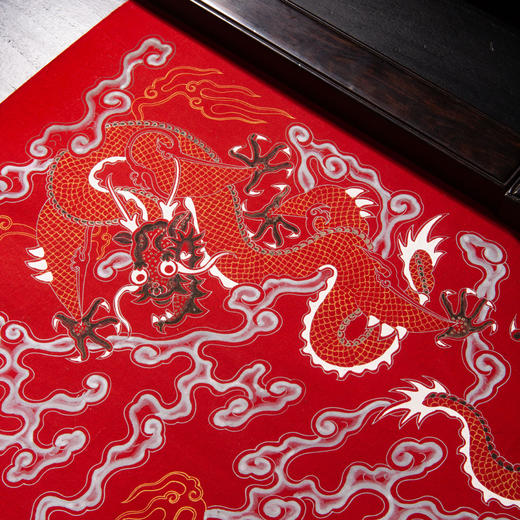 清代宫廷手绘龙纹御用宫绢 商品图8