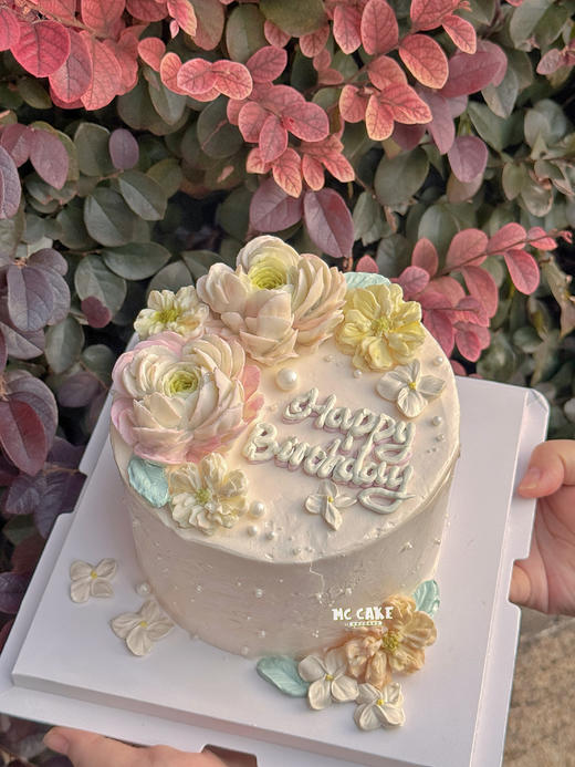 刮刀花（巧克力）装饰蛋糕 商品图0