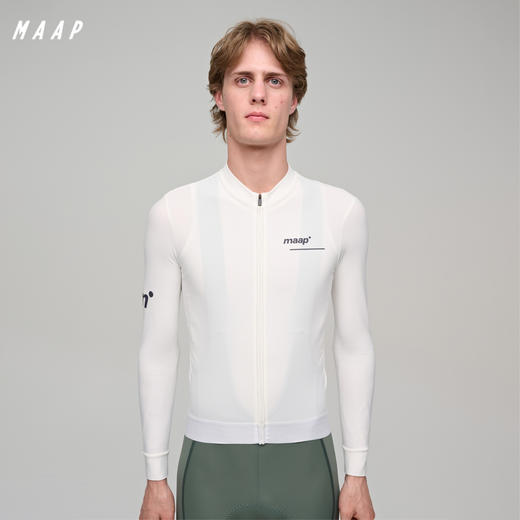 MAAP 男士 Training 系列 薄绒长袖骑行服 白色 商品图0
