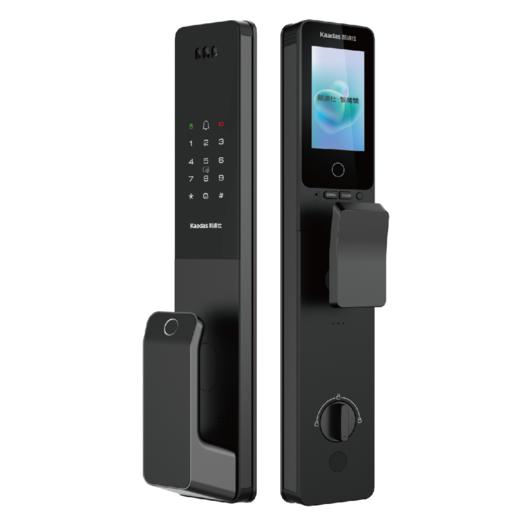 【四川】凯迪仕(KAADAS)R360FVP指纹锁智能锁家用防盗门电子锁 高清可视屏幕 远程解锁  曜石黑 商品图1