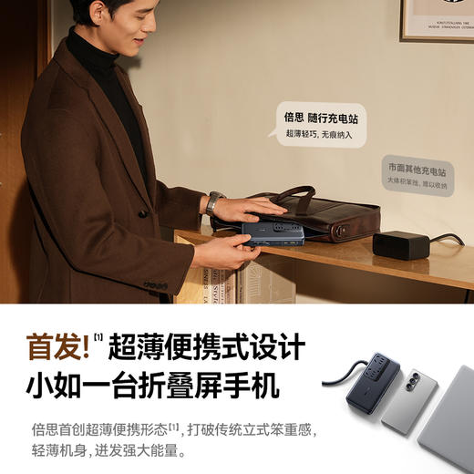 CN-倍思 EnerCore CD11 多合一充电站 2AC+1U+1C+伸缩线C 67W 中规 商品图5