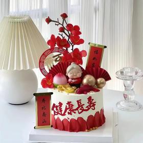 【祝寿蛋糕01】叮当CAKE祝寿蛋糕-鲜果奶油蛋糕8