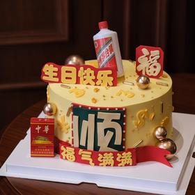 【福气顺顺】叮当CAKE祝寿蛋糕-鲜果奶油蛋糕
