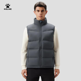 卡尔美马甲男运动秋季新款足球跑步训练棉坎肩背心加厚外套8261MJ1007