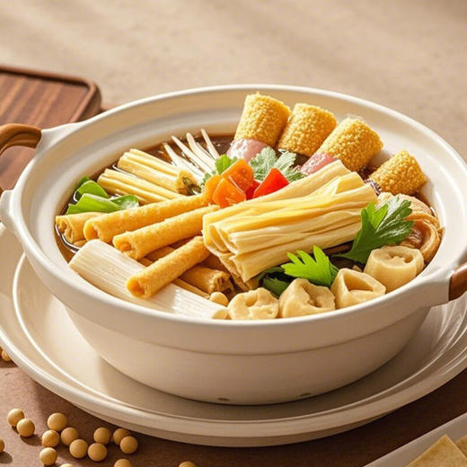 古松豆制品组合（响铃卷+油豆皮+腐竹）140g 商品图3