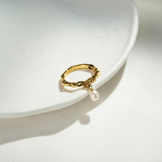 北京仓｜Goossens Paris-RIVIERA-淡水珍珠 链条 戒指［法国设计师］ 商品图1