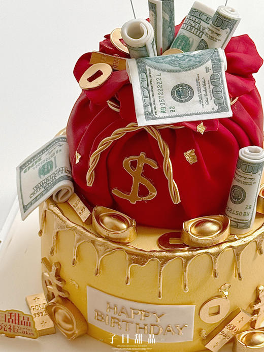 聚宝钱袋双层系列 （提前24小时预订 深色奶油略微发苦/食用时请刮去深色部分/介意慎拍） 商品图2