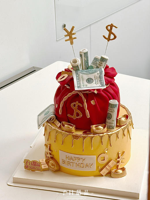 聚宝钱袋双层系列 （提前24小时预订 深色奶油略微发苦/食用时请刮去深色部分/介意慎拍） 商品图0