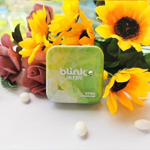 冰力克（Blink）水果果粉无糖薄荷糖 青苹果15g/2盒 清口糖味 商品图2