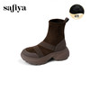 Safiya/索菲娅2025户外运动风套筒轻便增高厚底加绒百搭弹力瘦瘦靴SFD4116107 商品缩略图10