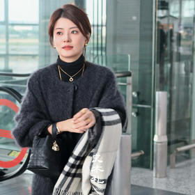 【特价不退换】【预售7天】良木礼绵羊毛大衣（灰色围巾）（D25102686F）