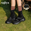 Safiya/索菲娅2025户外运动风套筒轻便增高厚底加绒百搭弹力瘦瘦靴SFD4116107 商品缩略图7