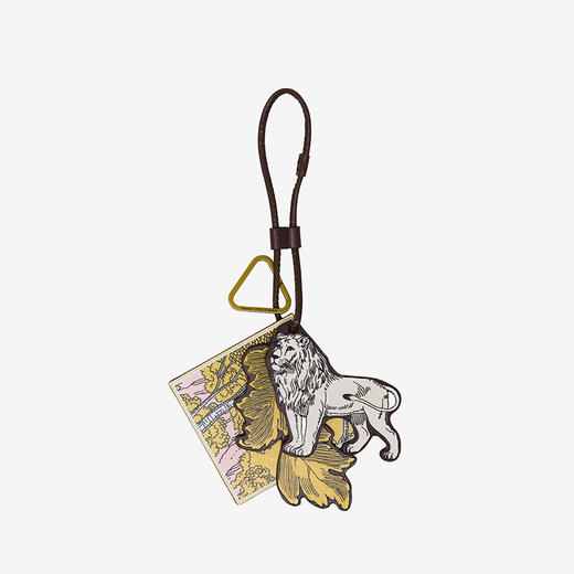 订购6周到｜Inoui Editions-HISTOIRE-狮子 金棕色 包挂/钥匙扣［法国设计师］ 商品图0