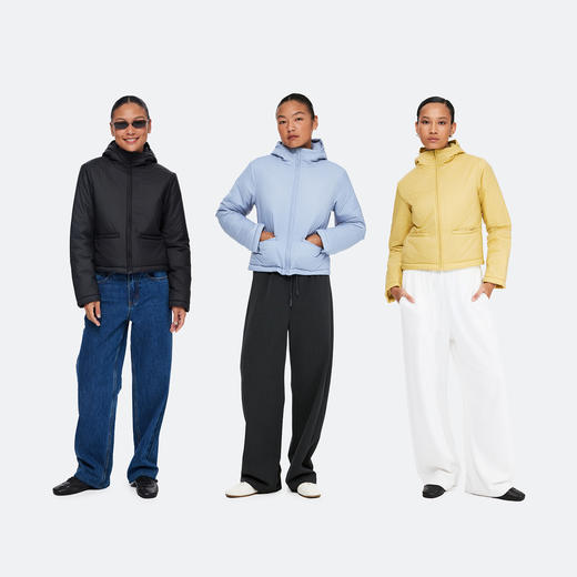 oneup合身连帽棉服 商品图4