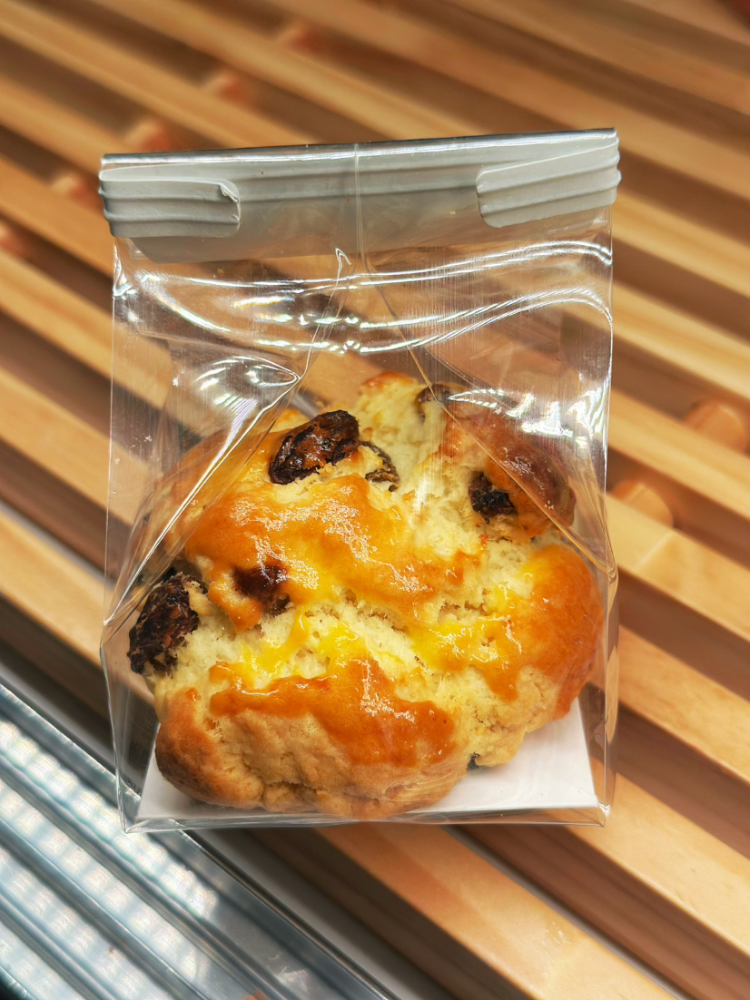 葡萄干司康，松软低油低卡