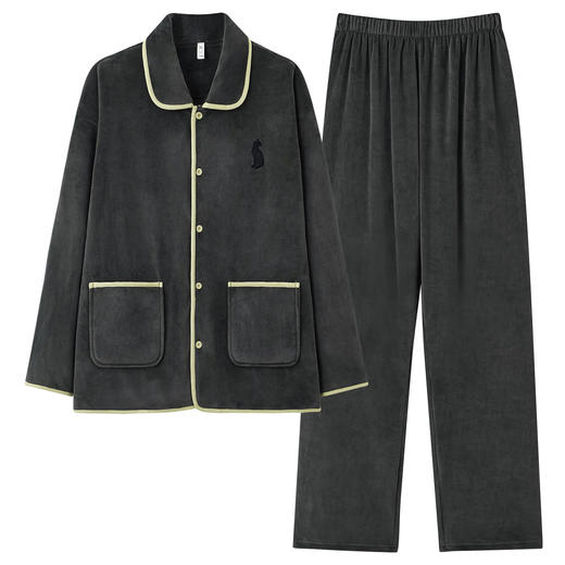 【换季出清】自然醒「两人世界」秋冬季柔软保暖情侣睡衣高级感宽松家居服套装JLM 商品图8