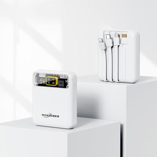 【分仓直发包邮】KOOKZZ酷客者透明数显移动电源DY15（可上飞机） 商品图1
