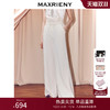 MAXRIENY极简主义穿搭磨毛阔腿裤25冬款亲肤软糯高弹垂感休闲长裤(货号:MF86TR502) 商品缩略图0
