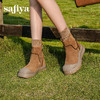 Safiya/索菲娅2025户外风厚底侧拉链反绒复古轻便百搭休闲短靴SFD4116062 商品缩略图8