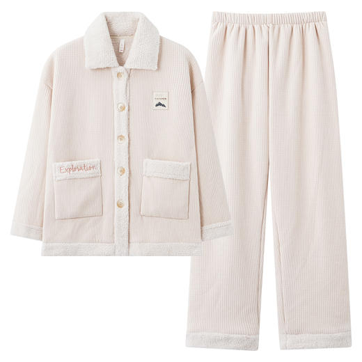 【换季出清】【米菲一体绒】自然醒「初见心动」情侣睡衣冬季加厚保暖家居服套装可外穿JLM 商品图9