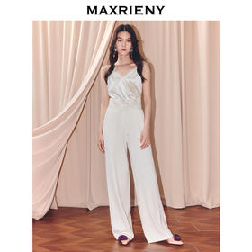 玛克门店发货：MAXRIENY极简主义穿搭磨毛阔腿裤(货号:MF86TR502)