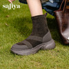 Safiya/索菲娅2025户外运动风套筒轻便增高厚底加绒百搭弹力瘦瘦靴SFD4116107 商品缩略图6
