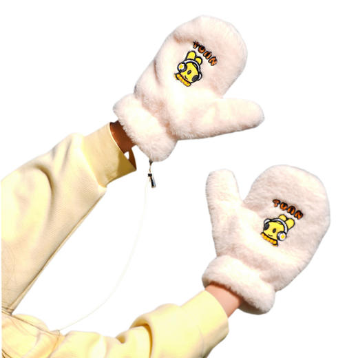 2025秋冬系列团团毛绒手套 商品图5