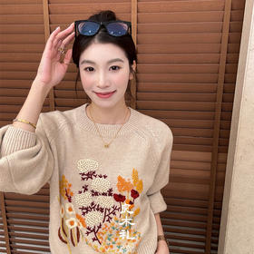 【预售7天】良木礼山羊绒刺绣上衣（Q2593309）