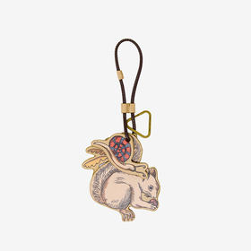 订购6周到｜Inoui Editions-ROCOCO-洛可可 蜗牛 松鼠 米色 包挂/钥匙扣［法国设计师］