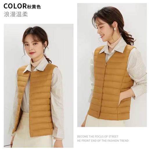 【羽绒马甲】优质羽绒 时尚轻薄 内搭外穿 多色可选 商品图10