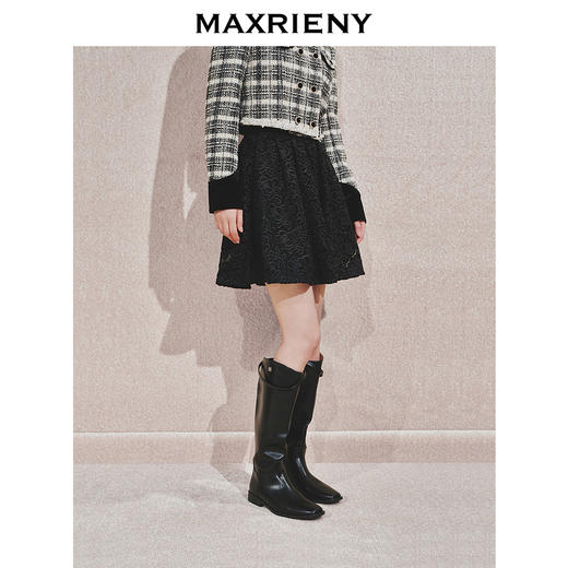 【时髦暖冬-商场同款】MAXRIENY甜美宫廷绣花半裙24冬新款短裙(货号:MC85SK554) 商品图2