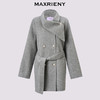 MAXRIENY格雷系气质穿搭羊毛大衣25冬款围裹系带双面呢毛呢外套女(货号:MF86CT501) 商品缩略图4