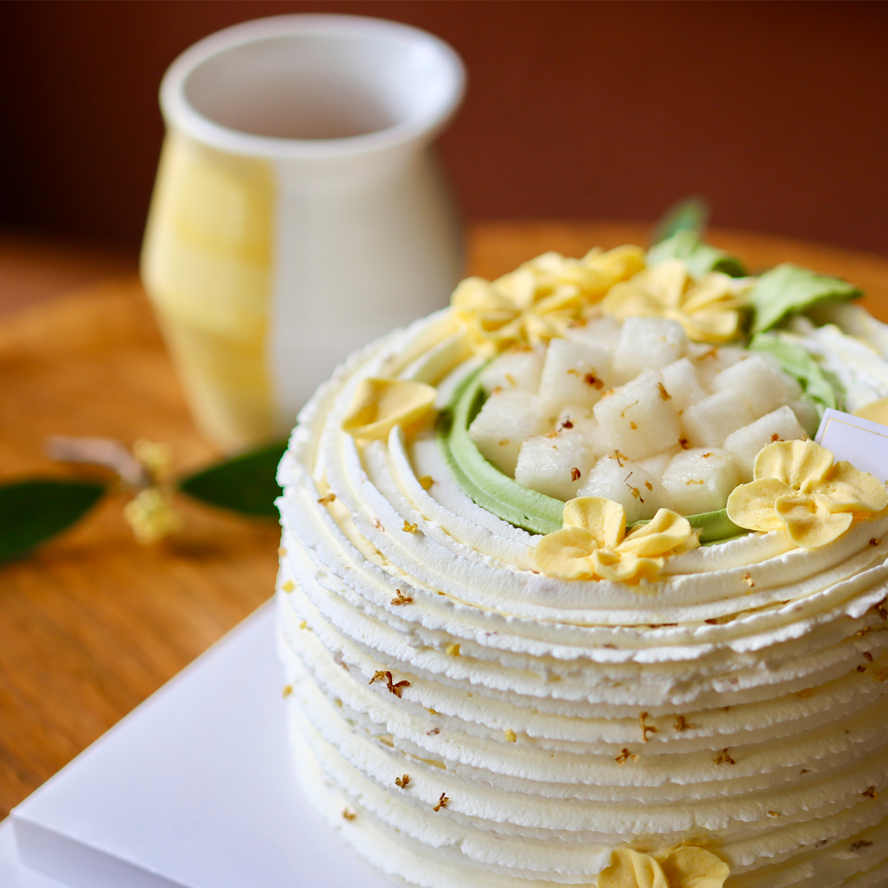 日本柚子桂花秋月梨蛋糕