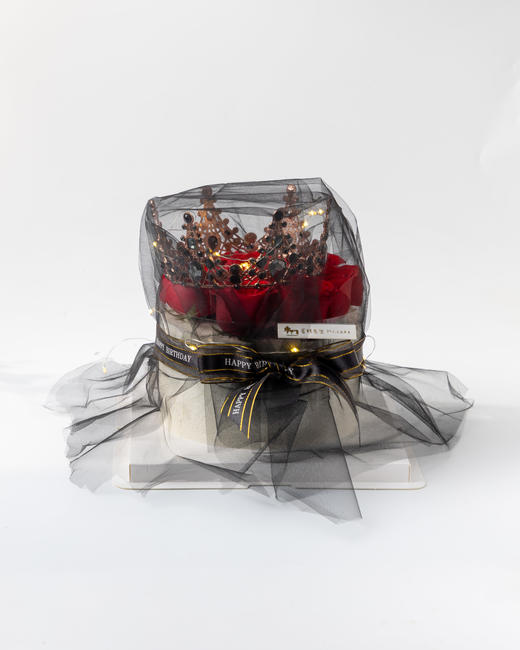 红玫瑰黑纱蛋糕（百分百进口动物奶油） 商品图0