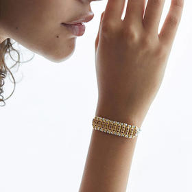 北京仓｜Dorothee sausset-Maharani-双色线 石榴石 珍珠 手链［法国设计师］