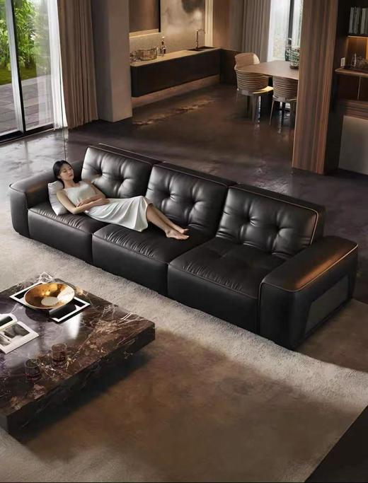 【石家庄】皇家沙发工厂店保利特供_黑金刚沙发 商品图1