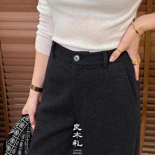 【特价不退换】【预售7天】良木礼羊毛直筒裤（Q25101273） 商品图1