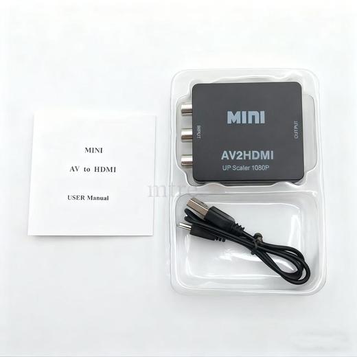 AV-HDMI转换器 RCA-HDMIAV模拟 复合三色 视频端转换电缆转换适配器 商品图3