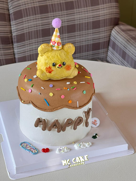 黄油小熊立体头像蛋糕 商品图1