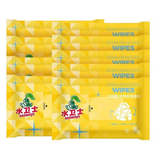 水卫士羽绒服衣物去渍湿巾 商品图0