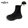 Safiya/索菲娅2025户外运动风套筒轻便增高厚底加绒百搭弹力瘦瘦靴SFD4116107 商品缩略图9