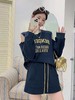 套装【卫衣系列】8820潮牌漏肩卫衣➕防走光裙裤两件套-喜出 商品缩略图0