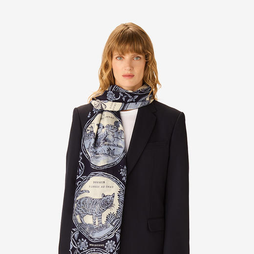 订购6周到｜Inoui Editions-70 CHANCE INOUI-四叶草 蓝色 围巾［法国设计师］ 商品图1