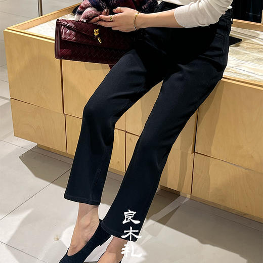 【特价不退换】【预售7天/加绒】良木礼法棍牛仔裤（黑烟管）（3852） 商品图3