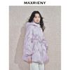 MAXRIENY精致优雅鸭绒羽绒服女24冬新款收腰系带设计保暖连帽外套(货号:MS85DC765) 商品缩略图2