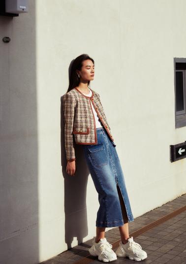 AM路卡西	粗花呢香风外套	6D3047080 商品图3