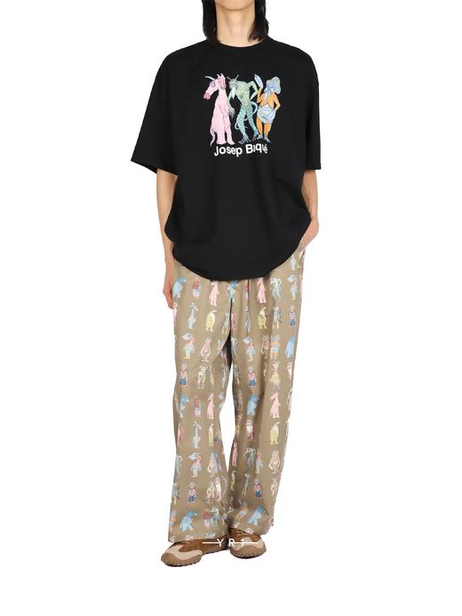 Undercover | 联名Josep Baqué小怪兽黑色T恤 商品图4