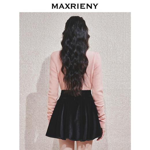 【时髦暖冬-商场同款】MAXRIENY华丽金绣套头毛衫修身显瘦上衣女(货号:MC85SW548) 商品图3