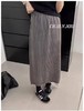 双十一特卖！！31850灯芯绒中长直筒A字后开叉半身裙-喜出 商品缩略图3